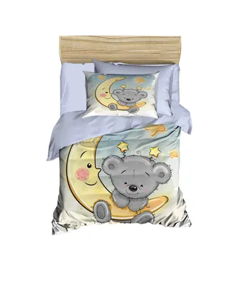 Image de L'Essentiel Linge de Maison, PH167, Baby-Bettbezug-Set, Blau, 100 x 150 cm