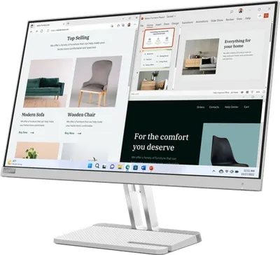 Produktbild von Lenovo L27e-40, 68,6 cm (27"), 1920 x 1080 Pixel, Full HD, LED, 4 ms, Grau