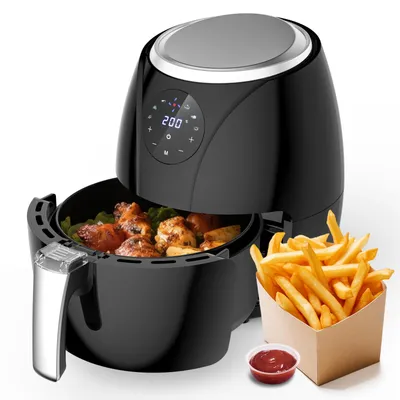 Produktbild von Kompakte Fritteuse, 3,5-Liter-Fritteuse ohne Öl, 6 Programme