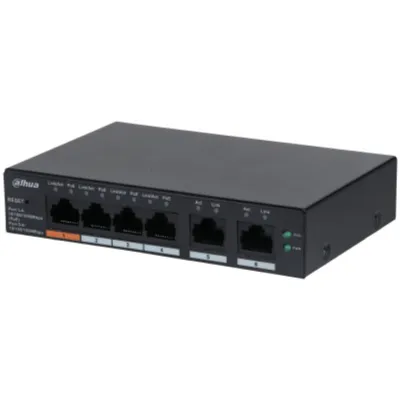 Produktbild von Dahua Technology DH-CS4006-4GT-60, Managed, L2, Gigabit Ethernet (10/100/1000), Vollduplex, Power over Ethernet (PoE), Wandmontage
