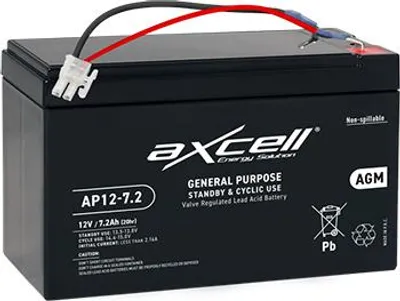 Image de Batterie AGM 12 V - 7,2 Ah - 86,4 Wh Adaptable pour les robots Robomow modèles RX12U, RX20 Pro, RX20U - modèles Wolf Loopo S150, Loopo S