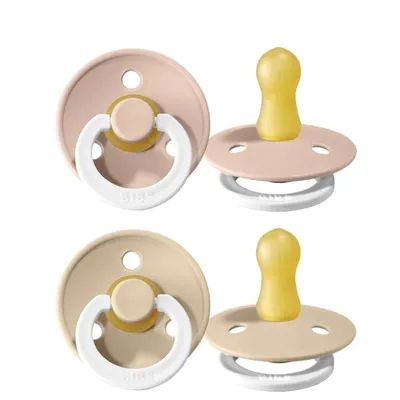 Immagine prodotto di BIBS Colore succhietti in gomma naturale 2 pezzi taglia 1 Blush Night/Vanilla Night