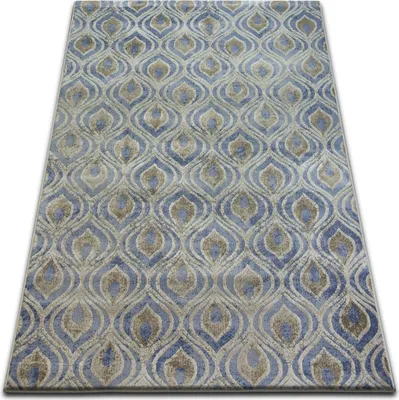 Produktbild von Teppich DROP JASMINE 030 Hell blau/Rauch Blau 133x190 cm