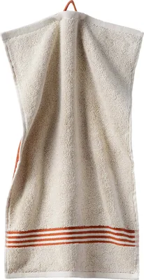 Produktbild von grace grand spa Gästehandtücher Sports mit abgesetzter Bordüre Creme/orange One Size
