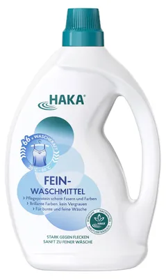 Produktbild von HAKA Feinwaschmittel  2l für Feines und Buntes wie Hemden, Blusen oder Seide
