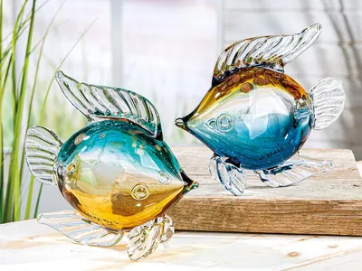 Produktbild von Gilde Skulptur Fisch "Goldy" 52672