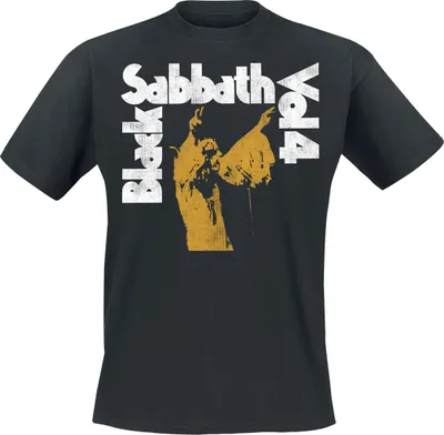 Produktbild von Black Sabbath T-Shirt Herren Vol. 4 Tracklist schwarz S