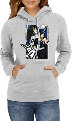 Produktbild von Damen Kapuzenpullover Demon Anime Slayer Tomioka Giyuu 001, Lady XS / Grau