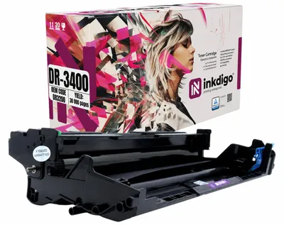 Produktbild von Inkdigo Bildtrommel DR3400 für Brother DCP-L5500DN, DCP-L6600DW, HL-L5000D, HL-L5050DN – Schwarz, 30000 Seiten,, KI-generiertes Bild