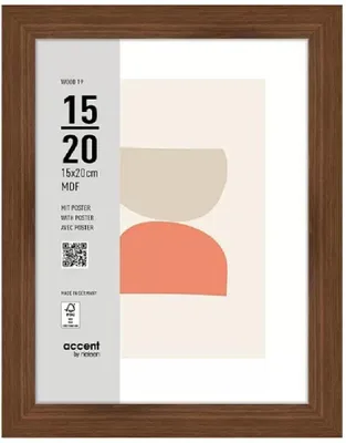 Zdjęcie produktu dla Nielsen 3217205 Ramka na zdjęcia Wood 19, orzech, 15 x 20 cm