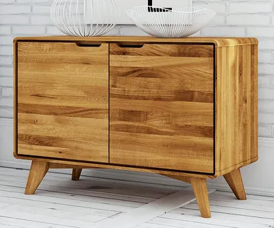 Produktbild von Kommode Timaru 09 Wildeiche massiv geölt - Abmessungen: 63 x 90 x 40 cm (H x B x T)