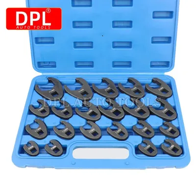Obrázok produktu pre Sada klieští, kľúčov a príslušenstva, 21 kusov, vhodná pre nástrčky s rozmerom 3/8" a 1/2", s rozmermi od 8 mm do 32 mm, vyrobená z chróm-molybdénovej ocele, dodávaná v robustnom plastovom kufríku