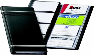Produktbild von Visitenkartenbuch Visifix 250x118mm anthrazit Packung mit 10 Stück