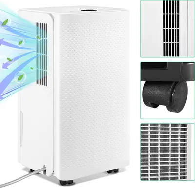 Produktbild von Jopassy Luftentfeuchter 16L/Tag | Schlafmodus,Abnehmbarer 2L Tank 24-Stunden-Timer gegen Feuchtigkeit Schmutz & Schimmel für Schlafzimmer Badezimmer Keller Schrank Büro Garage