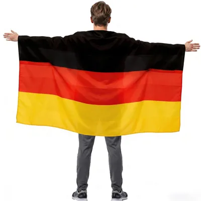 Imagen del producto de Manta con la bandera de Alemania, 1,5 x 0,9 metros, ligera, para aficionados al fútbol