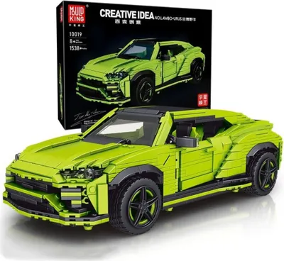 Produktbild von COIL Spielbauklötze, Autoblöcke, Bausteinset, Bauklötze, Baukasten, Mould King 10019, Lambo Urus, Grün, ab 8 Jahren, 1538 St.