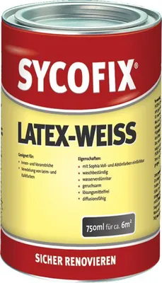 Produktbild von Latex weiß - SYCOFIX - 750ml Dose - umweltfreundlich