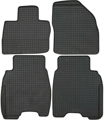 Produktbild von für Honda Civic ab 01/2006-01/2012 Passform PETEX Gummimatten 4-teilig schwarz Allwettermatten Gummifußmatten