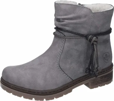 Obrázok produktu pre Rieker dámske topánky topánky na zips šedé voľnočasové, veľkosť topánok:36 EU