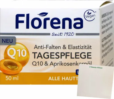 Produktbild von Florena Gesicht Q 10 Antifalten Tagescreme (50ml) + usy Block