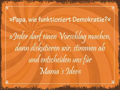 Image de vianmo Panneau en bois 30x40 cm Papa funktioniert Demokratie