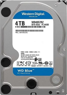 Immagine prodotto di Wd Blue 4tb Hdd Hard Disk 3,5" Sata Per Dvr Videocamere Pc Nas Dvr Wd40ezrz