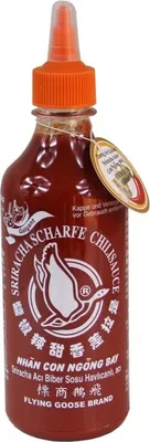 Produktbild von FLYING GOOSE Sriracha 455ml | scharfe Chilisauce mit GALANGAL | Thai Ingwer