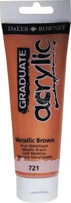Immagine prodotto di Daler Rowney Graduate Acrylfarbe, 120 ml, Metallic-Braun
