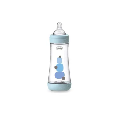 Image de Chicco Biberon Perfect5 4M+300ml Silicone bleu
