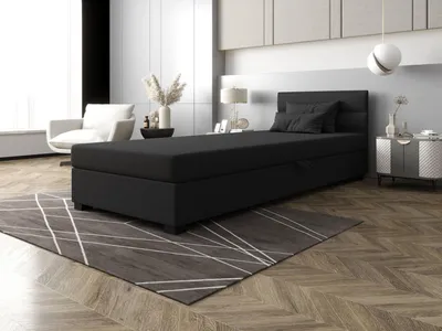 Obrázok produktu pre Jednolôžková čalúnená posteľ 110x195 NALINDA 2 - šedá
