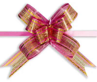 10 PVC Girlanden Farbwahl Größenwahl - Geschenk Party Deko Schleife Organza Band, altrosa