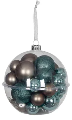 Produktbild von Weihnachtsbaumkugeln 4-6cm 30-teiliges Set Baumschmuck Christbaumkugeln grün