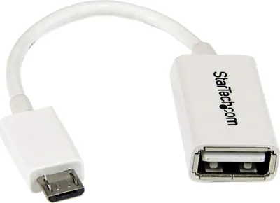 Produktbild von Mikro USB auf USB Verbindungskabel Startech UUSBOTGW             Weiß