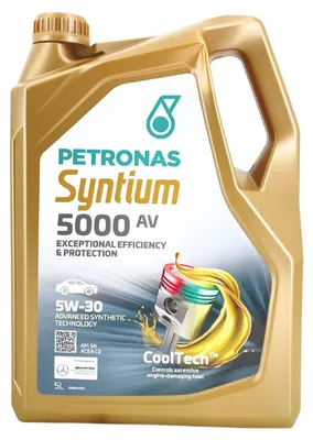 Produktbild von PETRONAS Syntium 5000 AV für 5W-30 5 Liter Motoröl Motorenöl 229.51 Longlife-04 504 00 507 00 C30 9.55535-S3 Öl