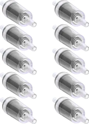 Image de 10 Pcs Check Valve 4mm PP Air Pump Aquarium 1 Way Water Stop Check Valve for Fish Tank Noir