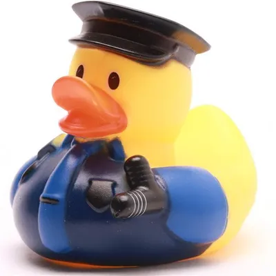Produktbild von Badeente Polizei Vinyl 9cm