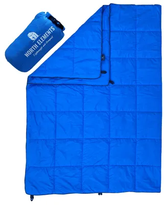 Produktbild von NORTH ELEMENTS Campingdecke faltbar wasserabweisend 200x140 cm Blau