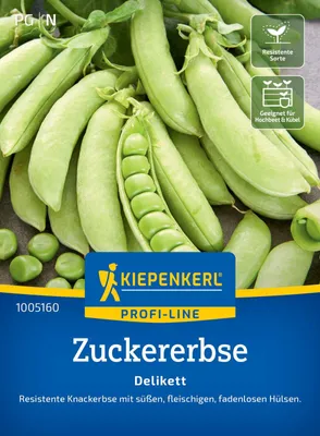Produktbild von Kiepenkerl Zuckererbsensamen Delikett Pisum sativum axiphium 6-8 lfd. Meter