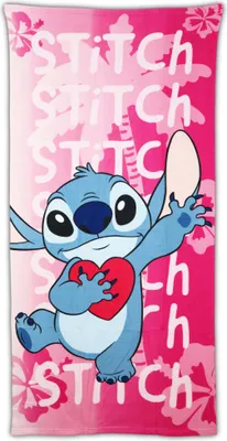 Produktbild von Disney Lilo und Stitch Mikrofaser Strandtuch  Badetuch XL 70x140 cm