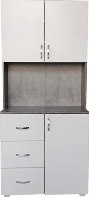 Produktbild von Küchenbuffet Blanca 180x80x40 cm mit Regalfächern und Schubladen