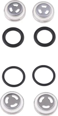 Produktbild von 4 Stück Motorrad Φ18mm + Φ12mm Hauptbremszylinder Schauglas Bremspumpe Ölschauglas mit Dichtring