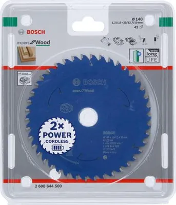 Produktbild von Kreissägeblatt für Akkusägen Expert for Wood, 140 x 1,8/1,3 x 20, 42 Zähne