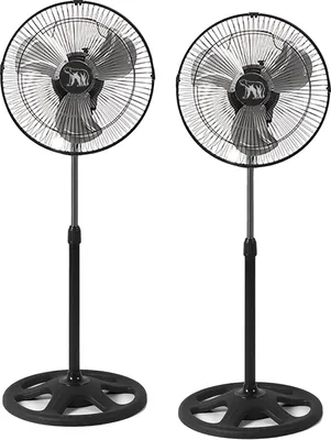 Obrázok produktu pre Podstavný ventilátor, Výkonná cirkulácia vzduchu, Nastaviteľná výška, 2 ventilátory 80 W, EÚ