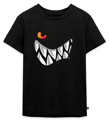 Produktbild von Spreadshirt Die Wilden Kerle Grinsen Kinder Premium T-Shirt, 122/128 (6 Jahre), Schwarz