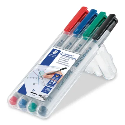 Image de STAEDTLER Stylo à bille Lumocolor M nonperm 4pcs