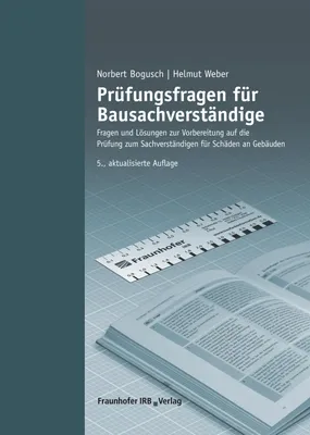 Produktbild von Prüfungsfragen für Bausachverständige.