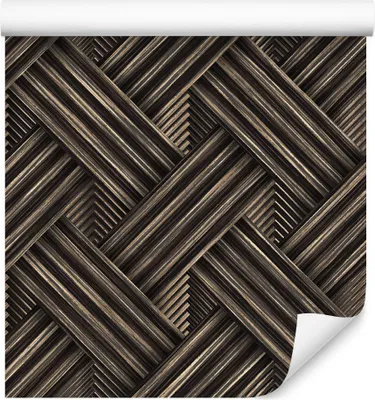 Immagine prodotto di rotolo da 10 m di VLIES WALLPAPER motivo geometrico effetto legno 3D XXL