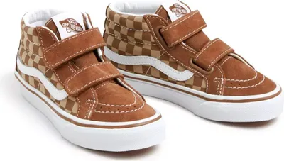 Produktbild von Vans UY SK8-Mid  Klittenband Hoog - Cognac - Maat 33