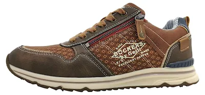 Image de Dockers par Gerli : chaussures pour hommes, lacets, couleur marron, style décontracté