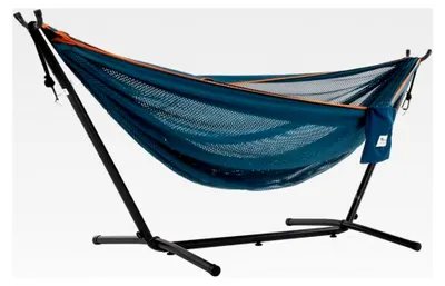 Produktbild von Hängematte mit Gestell (280 cm) - Blau/Orange